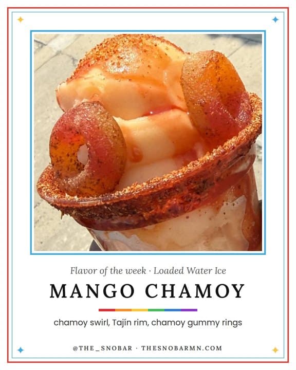 Mango Chamoy loaded water ice